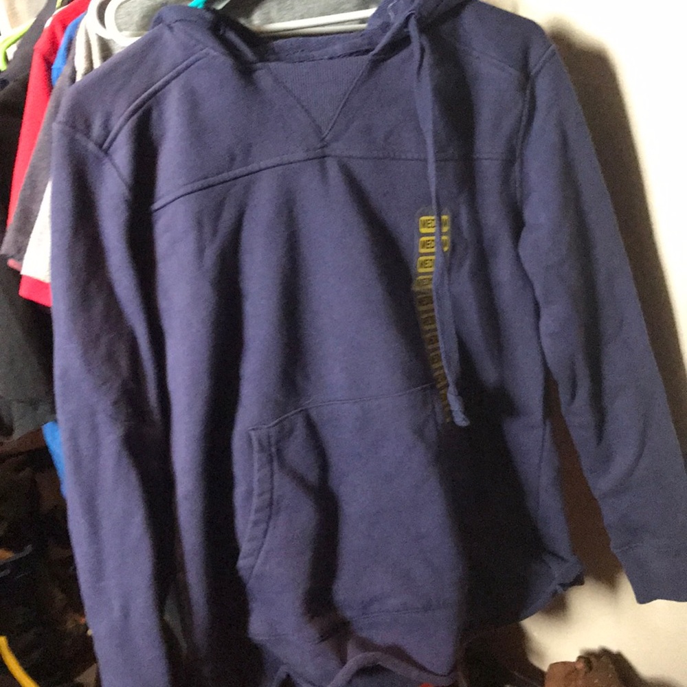 Blue hoodie